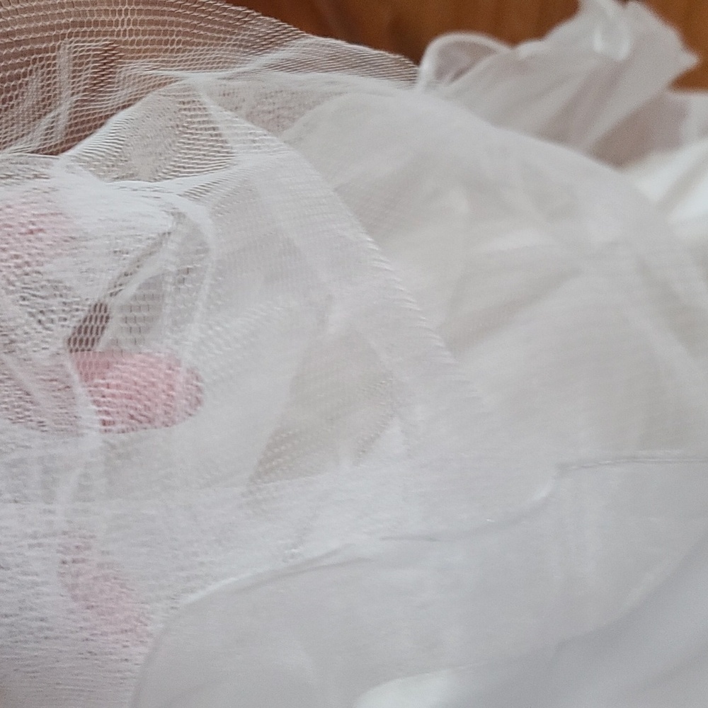 Marys Import Bridal Wedding Dress Sleeveless‎ White Beaded Embroidered Gloves 10 - Picture 12 of 16